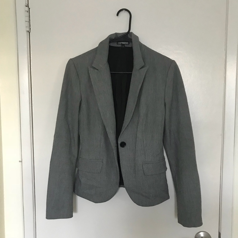 Express Gray Blazer